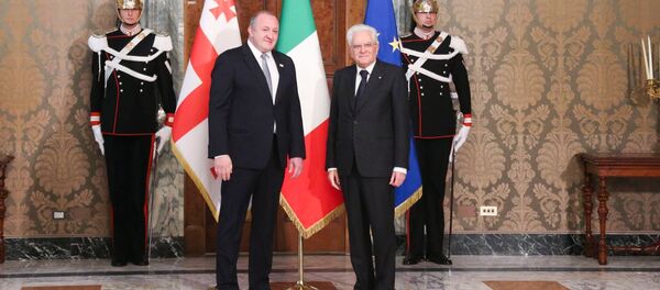 Президент Грузии Георгий Маргвелашвили встретился с президентом Италии Серджо Матарелла - Sputnik Грузия