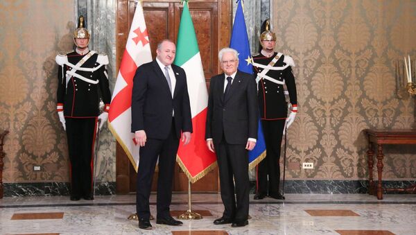 Президент Грузии Георгий Маргвелашвили встретился с президентом Италии Серджо Матарелла - Sputnik Грузия