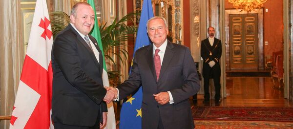 Президент Грузии Георгий Маргвелашвили встретился с председателем Сената Италии Пьетро Грассо - Sputnik Грузия