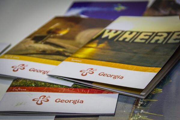Гостям также раздавались информационные брошюры о Грузии - Sputnik Грузия