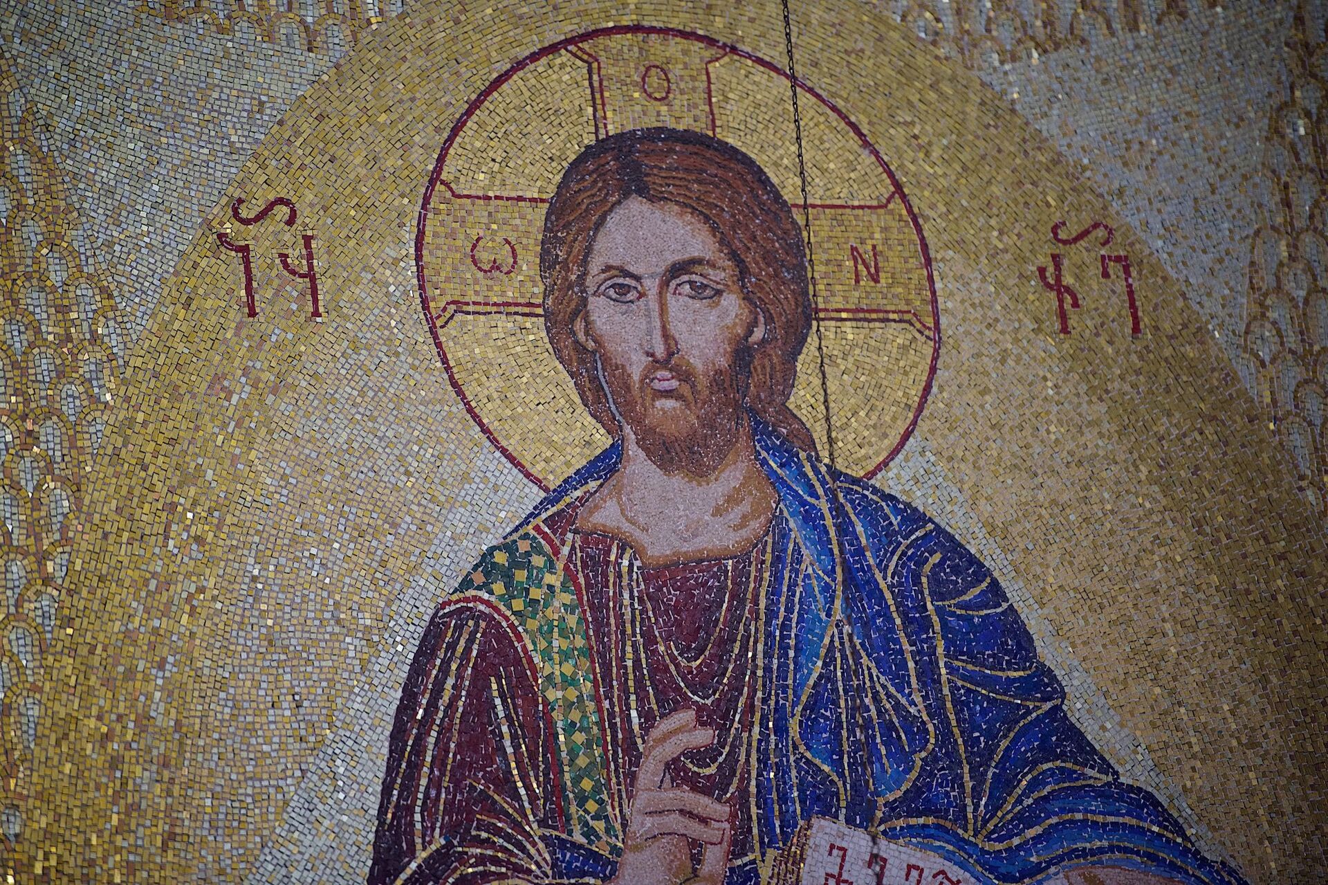 Изображение Иисуса Христа на иконе в храме Светицховели - Sputnik Грузия, 1920, 10.05.2022
