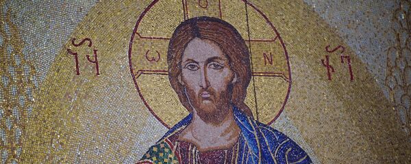 Изображение Иисуса Христа на иконе в храме Светицховели - Sputnik Грузия
