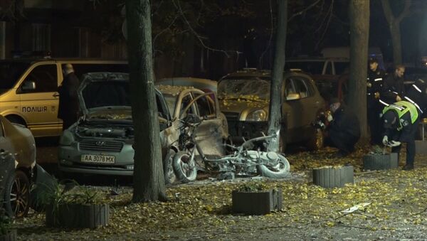 Последствия взрыва в центре Киева, в результате которого погибло 2 человека - Sputnik Грузия