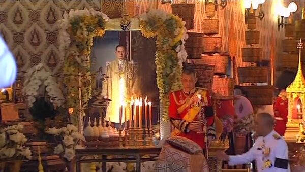 Церемония прощания  с покойным королем Таиланда - Sputnik Грузия