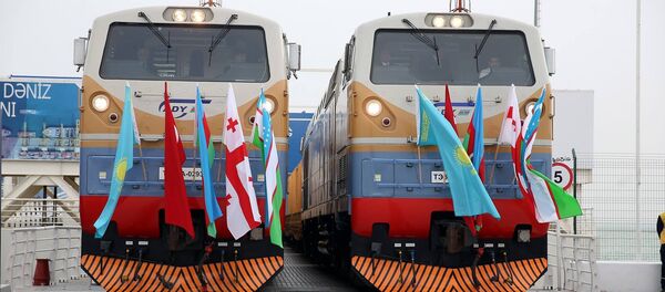 Церемония открытия железной дороги Баку-Тбилиси-Карс - Sputnik Грузия