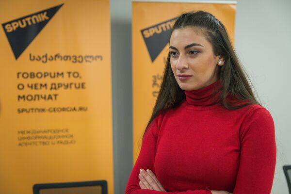 Актриса театра и кино, представляющая Санкт-Петербургскую государственную академию театрального искусства Теона Мачавариани - Sputnik Грузия