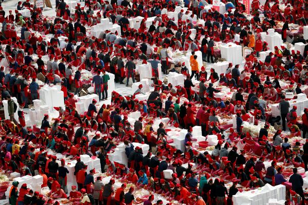 ხალხი მონაწილეობს კიმჩის ფესტივალში სეულის ცენტრში, სამხრეთ კორეა - Sputnik საქართველო