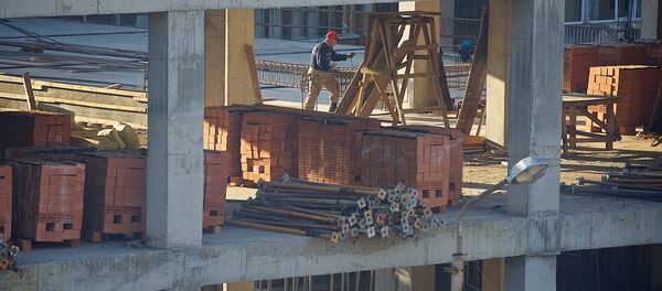 მუშა მშენებლობაზე მუშა მშენებლობაზე - Sputnik საქართველო