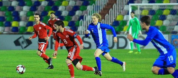 Матч между молодежными сборными Грузии и Финляндии по футболу (U-21) в Тбилиси Матч между молодежными сборными Грузии и Финляндии по футболу (U-21) в Тбилиси - Sputnik Грузия
