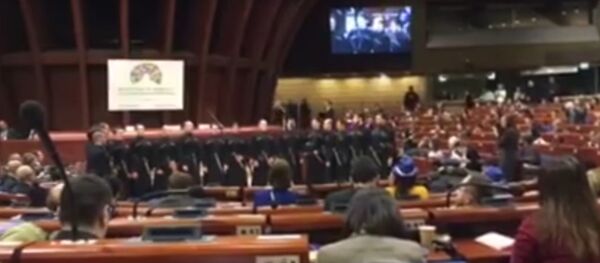 Ансамбль Шавнабада во Дворце Совета Европы Ансамбль Шавнабада во Дворце Совета Европы - Sputnik Грузия