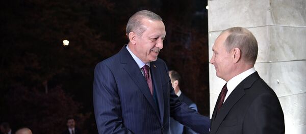 Президент РФ В. Путин встретился с президентом Турции Р. Эрдоганом - Sputnik Грузия