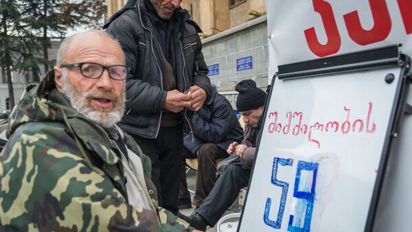 Представители партии Альянс патриотов Грузии проводят голодовку - Sputnik Грузия
