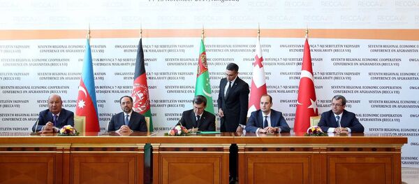 Подписание соглашения о новом транспортном коридоре Лазуритовый путь - Sputnik Грузия