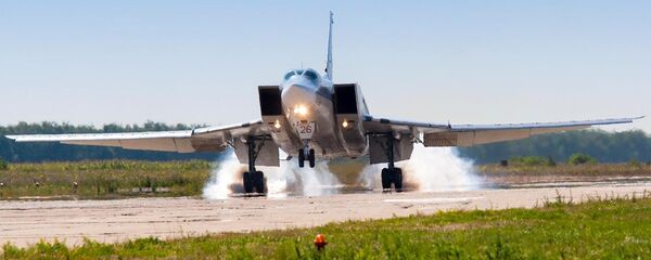Дальний бомбардировщик Ту-22М3 Дальний бомбардировщик Ту-22М3 - Sputnik Грузия