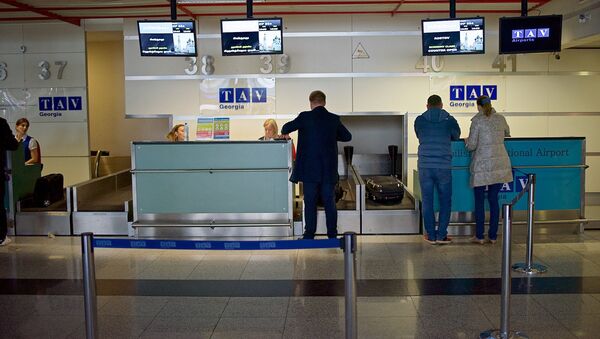 Стойка регистрации пассажиров - Тбилисский международный аэропорт - Sputnik Грузия