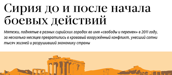 Сирия: до и после войны - Sputnik Грузия