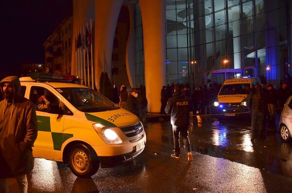 Премьер-министр Грузии Георгий Квирикашвили после начала пожара оперативно прибыл в Батуми и заявил, что все виновные за случившееся в отеле Лео Гранд понесут строгое наказание - Sputnik Грузия