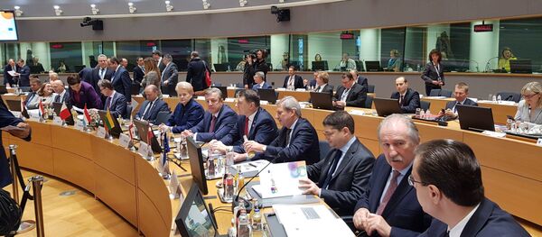 Премьер Грузии Георгий Квирикашвили на саммите Восточного партнерства в Брюсселе - Sputnik Грузия