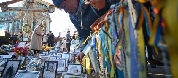 Годовщина начала событий на киевском Майдане Годовщина начала событий на киевском Майдане - Sputnik Грузия