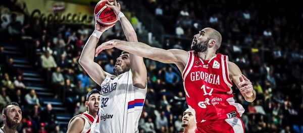 კალათბურთი. საქართველოსა და სერბეთის დაპირისპირება კალათბურთი. საქართველოსა და სერბეთის დაპირისპირება - Sputnik საქართველო