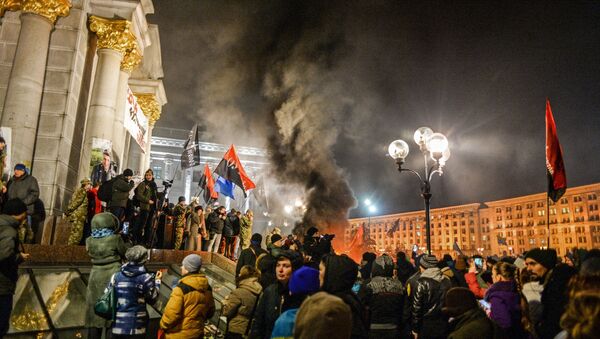 Годовщина начала событий на киевском Майдане - Sputnik Грузия