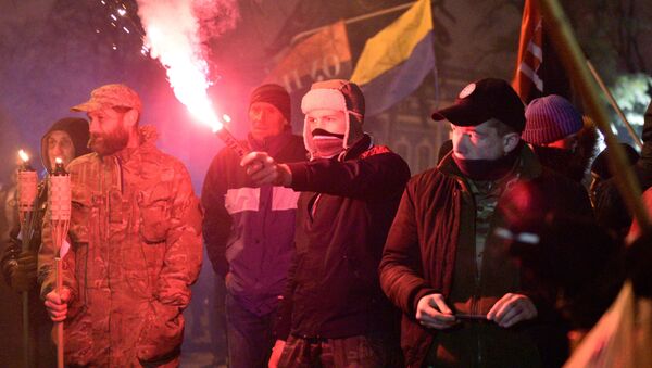 Шествие в Киеве, посвященное годовщине событий на Майдане - Sputnik Грузия