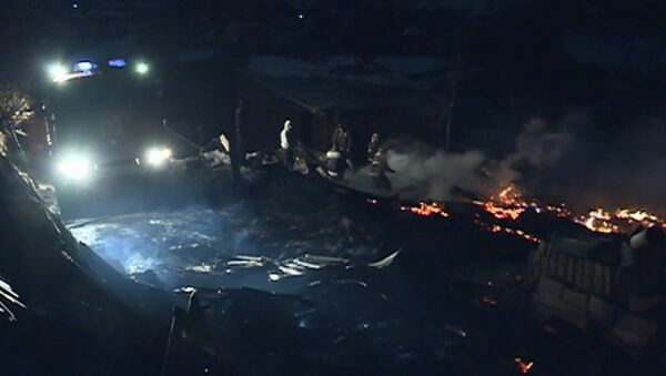 Пожар уничтожил школу в Аджарии: кадры с места ЧП - Sputnik Грузия