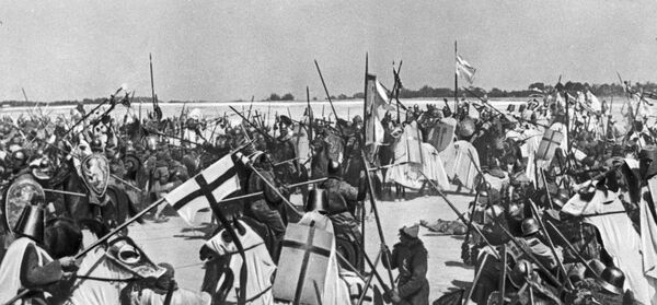 Сцена ледового побоища из фильма Сергея Эйзенштейна Александр Невский - Sputnik Грузия