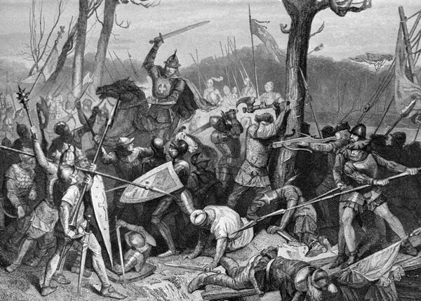 Картина Виктора Васнецова Битва князя Александра Невского со шведами на Неве - Sputnik Грузия