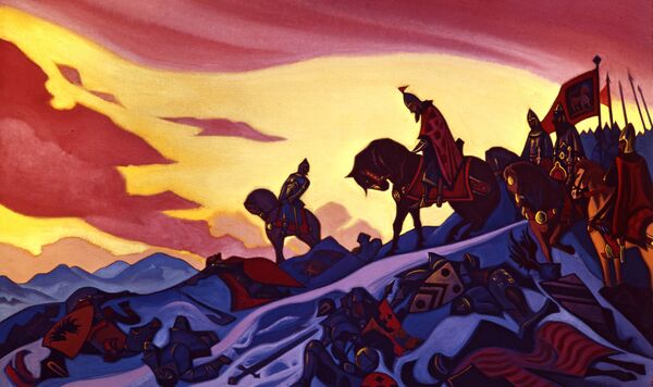 Репродукция картины Николая Константиновича Рериха Александр Невский, 1942 г. - Sputnik Грузия