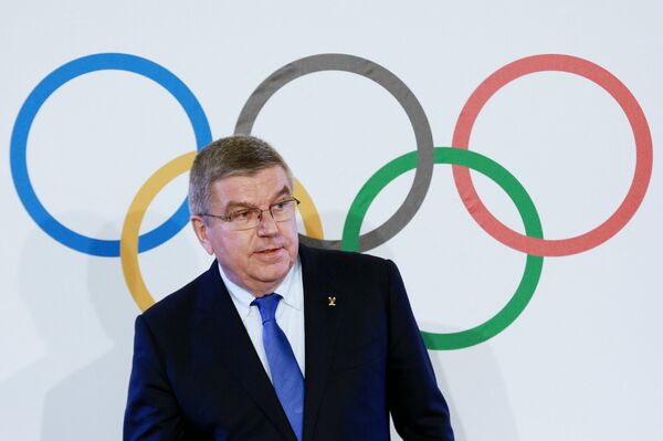 Президент Международного олимпийского комитета Томас Бах Президент Международного олимпийского комитета Томас Бах - Sputnik Грузия