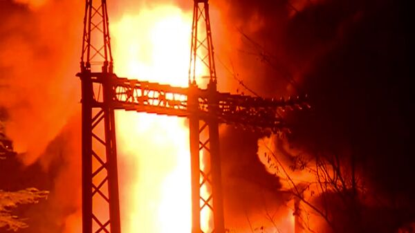 Пожар на ГЭС в Имерети - Sputnik Грузия