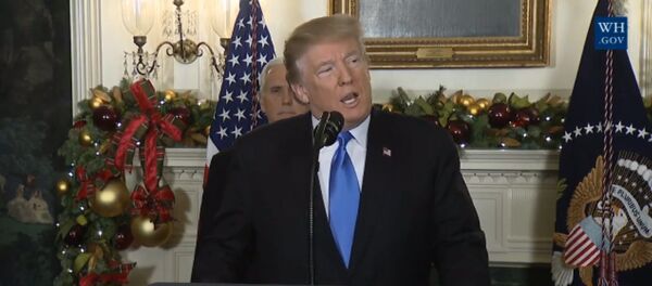 Как Трамп объявил о признании США Иерусалима столицей Израиля Как Трамп объявил о признании США Иерусалима столицей Израиля - Sputnik Грузия
