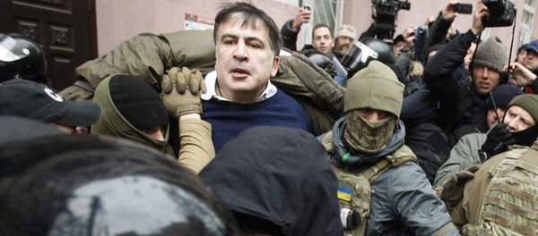 მიხეილ სააკაშვილი დაკავებისას მიხეილ სააკაშვილი დაკავებისას - Sputnik საქართველო