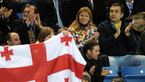 Михаил Саакашвили с супругой Сандрой Руловс - Sputnik Грузия