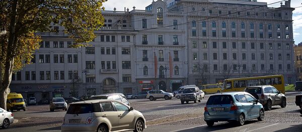 ავტომობილები თბილისის ცენტრში - Sputnik საქართველო