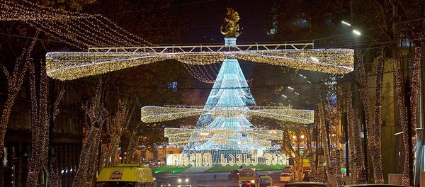 Новогодняя иллюминация в центре Тбилиси - Sputnik Грузия