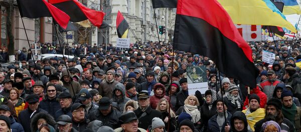 Акция сторонников Саакашвили в Киеве - Sputnik Грузия