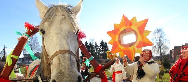 Колядные гуляния в деревне Молотковичи Брестской области - Sputnik Грузия