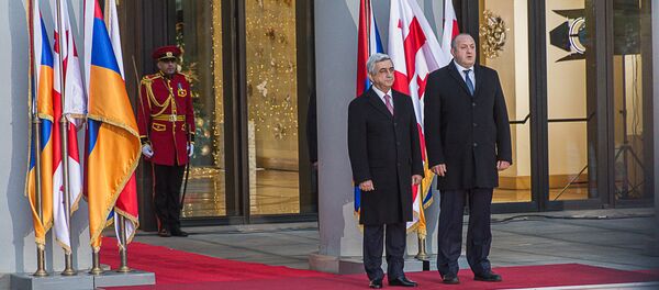 საქართველოს და სომხეთის პრეზიდენტები საქართველოს და სომხეთის პრეზიდენტები - Sputnik საქართველო