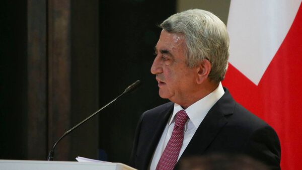 Президент Армении Серж Саргсян - Sputnik Грузия