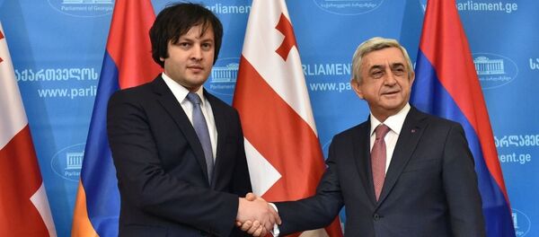 ირაკლი კობახიძე და სერჟ სარგსიანი ირაკლი კობახიძე და სერჟ სარგსიანი - Sputnik საქართველო