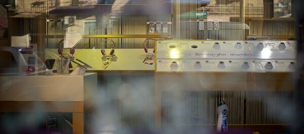 მაღაზიის გატეხილი ვიტრინა  - Sputnik საქართველო