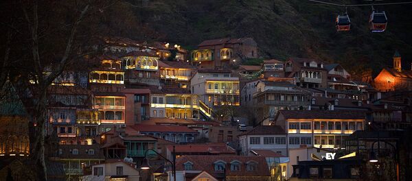 საღამოს თბილისი იანვარში საღამოს თბილისი იანვარში - Sputnik საქართველო