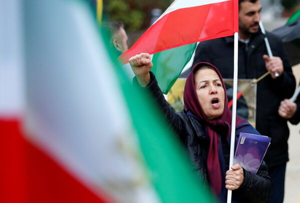 Выступления протеста в поддержку иранской оппозиции не обошли стороной и столицу Бельгии - Брюссель - Sputnik Грузия
