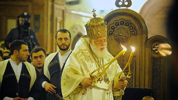 Католикос-Патриарх Всея Грузии Илия Второй, архивное фото - Sputnik Грузия