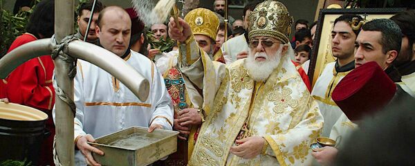 Католикос-Патриарх Всея Грузии Илия Второй, архивное фото - Sputnik Грузия