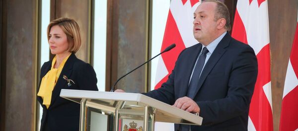 Анна Долидзе и Георгий Маргвелашвили Анна Долидзе и Георгий Маргвелашвили - Sputnik Грузия