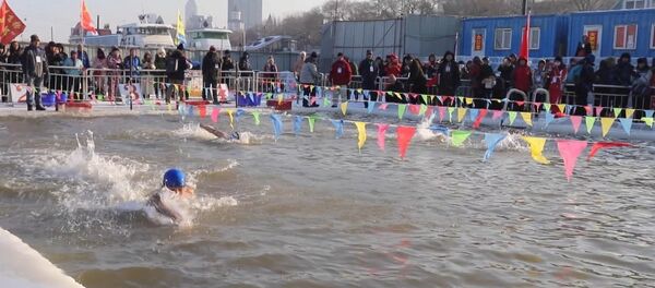 В китайском Харбине прошел турнир по зимнему плаванию - Sputnik Грузия