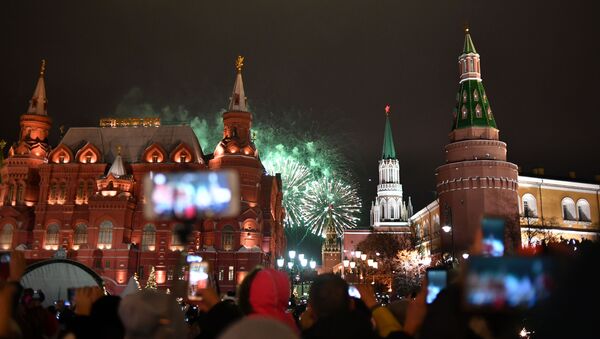 Празднование Нового года в Москве - Sputnik Грузия